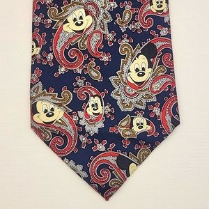 Balancine presents The Time Works Disney Mickey Mouse Paisley Men's Silk Tie